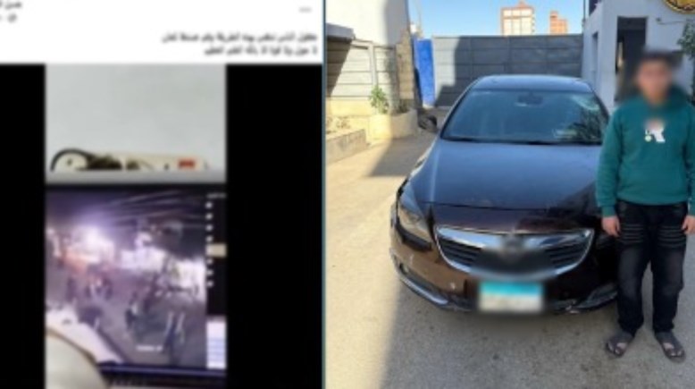 المتهم وجانب من الواقعة  المتهم وجانب من الواقعة