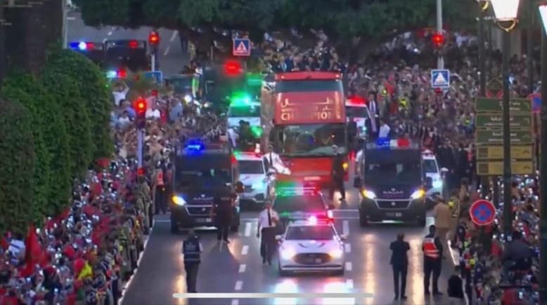 استقبال منتخب المغرب استقبال منتخب المغرب