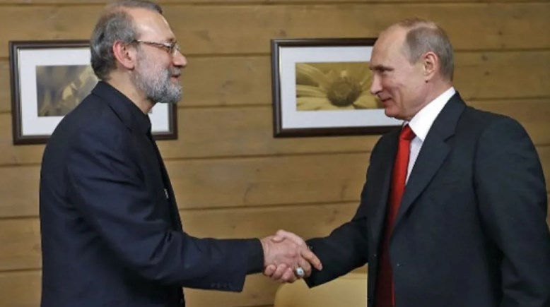 على لاريجاني يلتقي الرئيس الروسي فلاديمير بوتين 