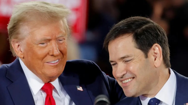 ترامب ومستشاره للأمن القومي مارك روبيو  ترامب ومستشاره للأمن القومي مارك روبيو