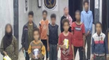 المتهمون والأطفال الذين تم استغلالهم في أعمال التسول