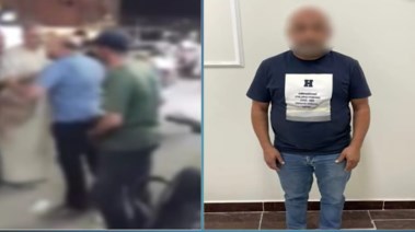 المتهم بعد ضبطه المتهم بعد ضبطه