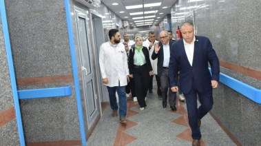 رئيس الهيئة العامة للتأمين الصحي الدكتور أحمد مصطفى من جولة مستشفي النيل