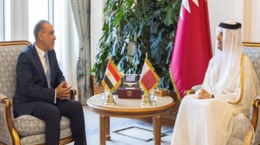 وزير الخارجية بدر عبدالعاطي ونظيره القطري