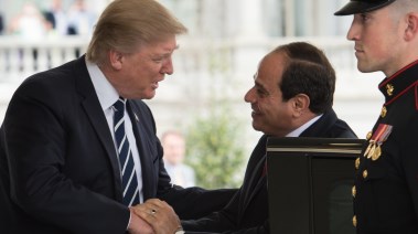 الرئيس السيسي والرئيس الأمريكي دونالد ترامب