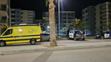 سيارة الإسعاف في مكان الحادث