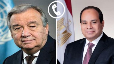 الرئيس عبد الفتاح السيسي، وأنطونيو جوتيريش، سكرتير عام الأمم المتحدة