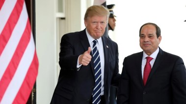 الرئيس عبد الفتاح السيسي مع الرئيس الأمريكي دونالد ترامب - أرشيفية