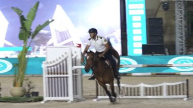 جانب من الفعاليات في بطولة الفروسية