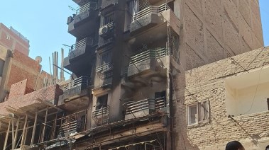 حريق عقار فيصل