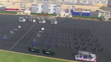 عروض قتالية لطلاب كلية الشرطة