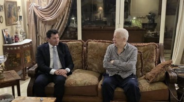 مرتضى منصور مع وزير الرياضة