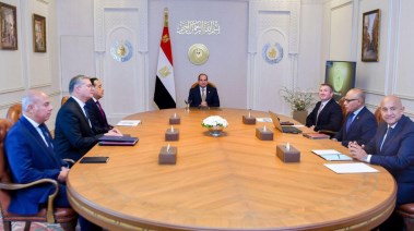 الرئيس السيسي خلال اللقاء 