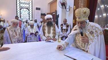 البابا تواضروس يدشن كاتدرائية الأنبا أنطونيوس وحبيب جرجس بأسيوط الجديدة 