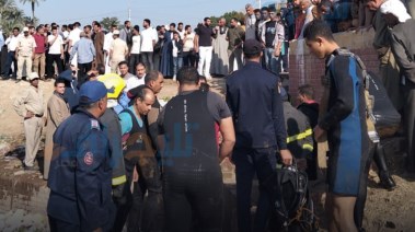 سقوط تروسيكل محمل بأطفال مدارس بأسيوط 