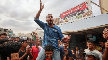 فرحة الشعب الفلسطيني باتفاق وقف إطلاق النار