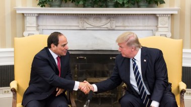  الرئيس السيسي ونظيره الأمريكي