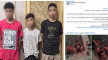 المتهمون وجانب من الواقعة 