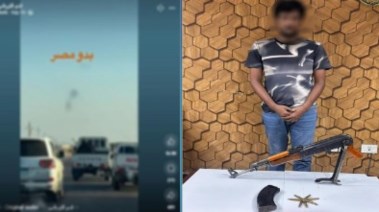 المتهم وجانب من الواقعة  المتهم وجانب من الواقعة