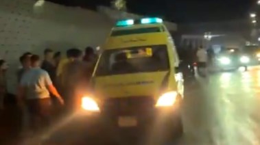جانب من الحادث  جانب من الحادث