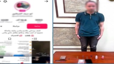 المتهم وجانب من الواقعة  المتهم وجانب من الواقعة