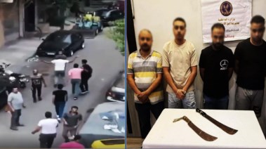 المتهمين وجانب من الفيديو 