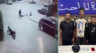 المتهمين بسرقة مسن في مدينة بدر 