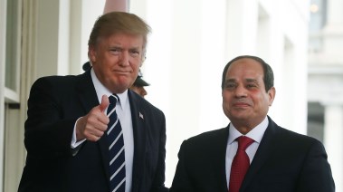 الرئيس المصري عبد الفتاح السيسي والرئيس الأمريكي دونالد ترامب