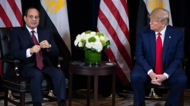 الرئيس المصري عبد الفتاح السيسي والرئيس الأمريكي دونالد ترامب