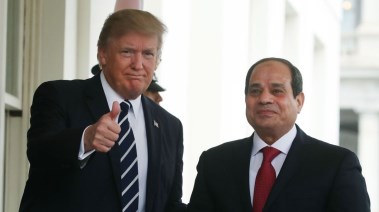 الرئيس عبدالفتاح السيسي ونظيره الأمريكي دونالد ترامب