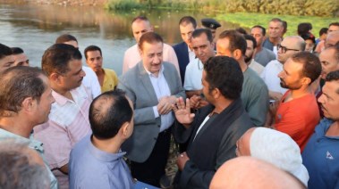 محافظ المنوفية يتفقد المناطق المتضررة