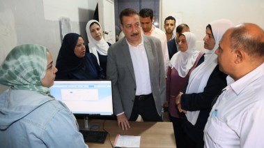 زيارة المحافظ داخل مستشفي سرس الليان زيارة المحافظ داخل مستشفي سرس الليان