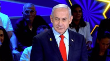 رئيس الوزراء الإسرائيلي بنيامين نتنياهو في لقاء اليوم 