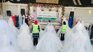 التضامن والأورمان يوزعان فساتين زفاف مجانية بالغربية