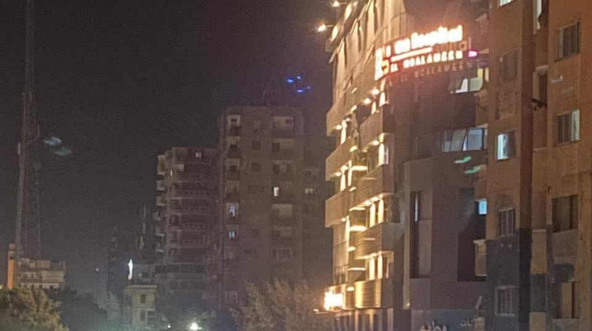 حريق مستشفي بالمنيا حريق مستشفي بالمنيا