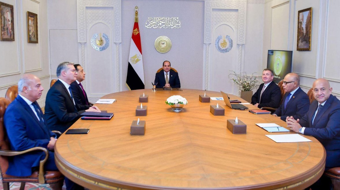 الرئيس السيسي خلال اللقاء 