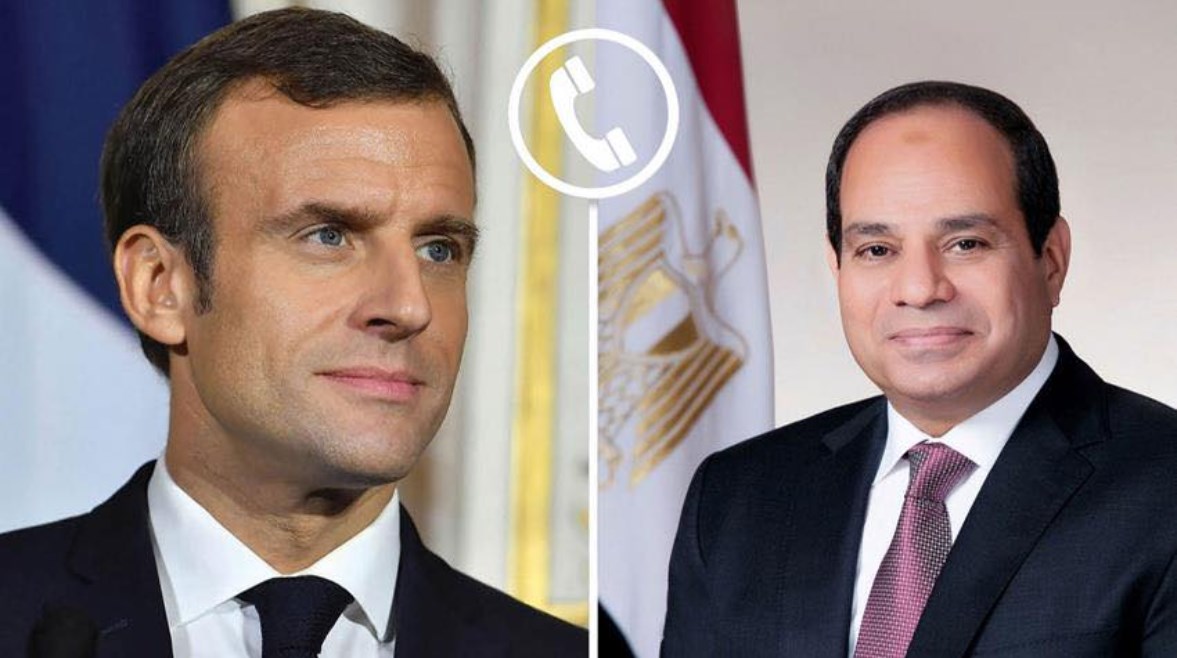 الرئيس عبدالفتاح السيسي، والرئيس الفرنسي إيمانويل ماكرون