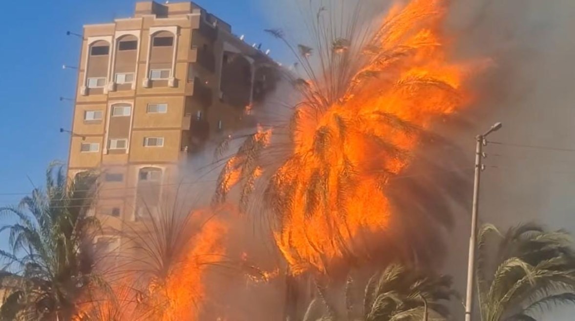 حريق بقنا حريق بقنا
