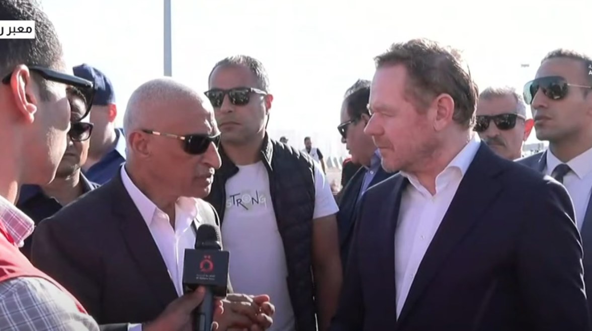 محافظ شمال سيناء، اللواء خالد مجاور ووزير الخارجية الهولندي، ديفيد فان فيل