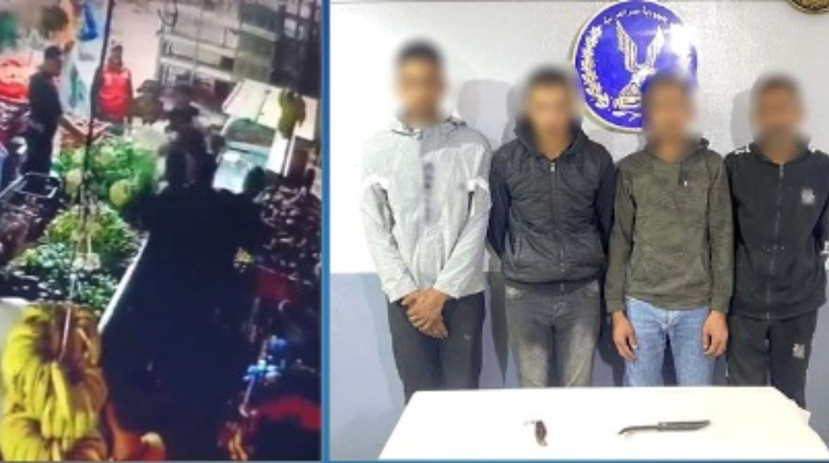 المتهمين وجانب من الواقعة المتهمين وجانب من الواقعة