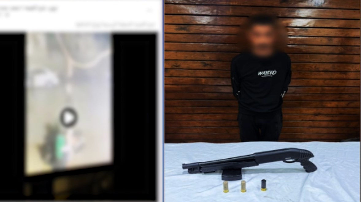 المتهم وجانب من الواقعة المتهم وجانب من الواقعة
