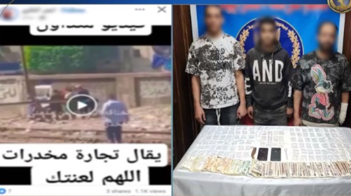 المتهمون وجانب من الواقعة المتهمون وجانب من الواقعة