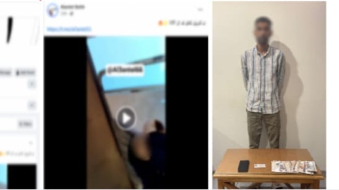 المتهم وجانب من الواقعة المتهم وجانب من الواقعة