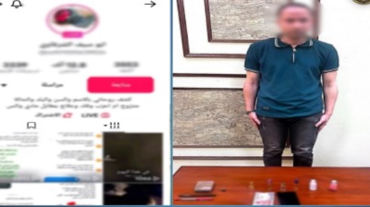 المتهم وجانب من الواقعة  المتهم وجانب من الواقعة