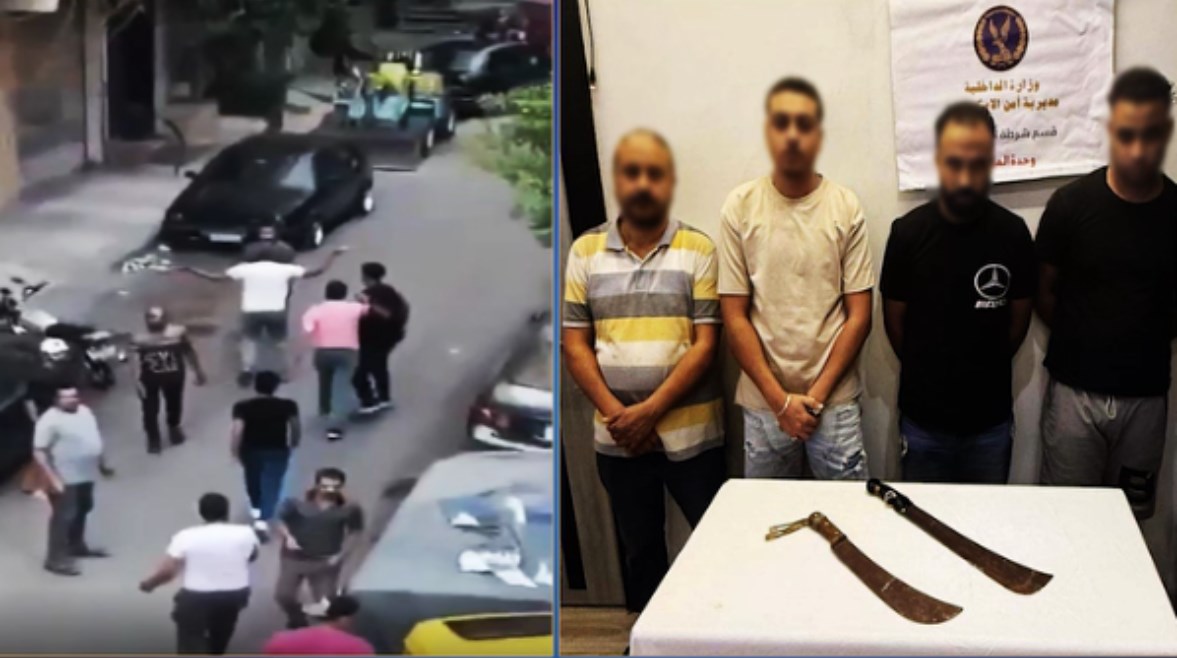 المتهمين وجانب من الفيديو المتهمين وجانب من الفيديو