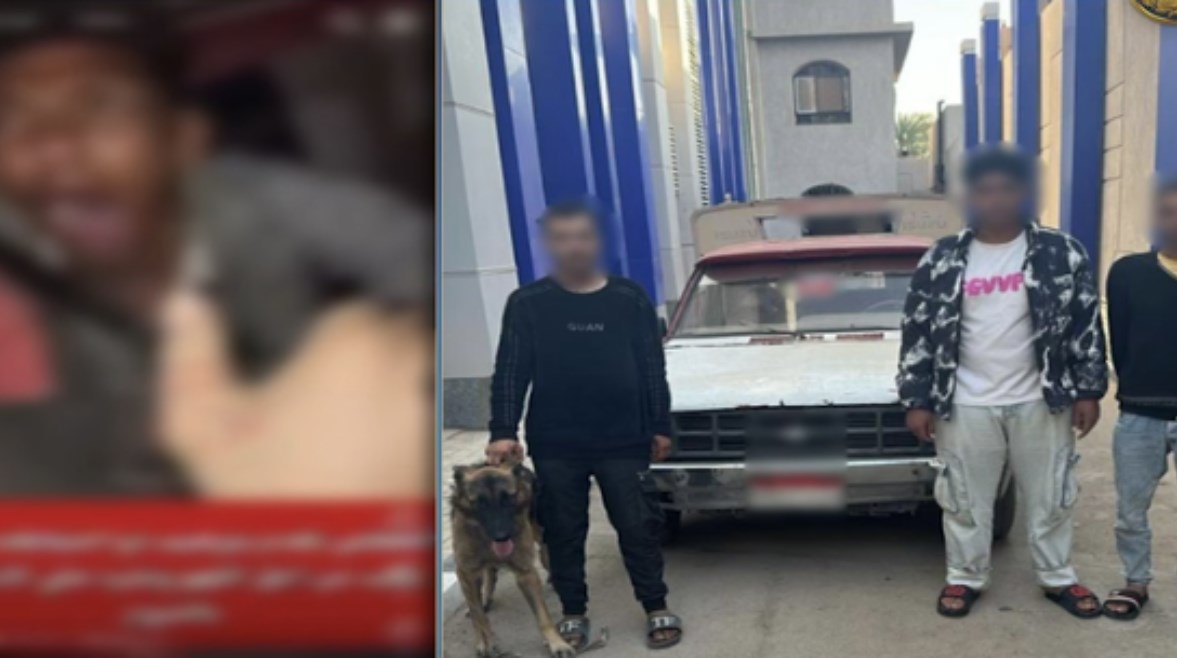 المتهمين وجانب من الواقعة المتهمين وجانب من الواقعة