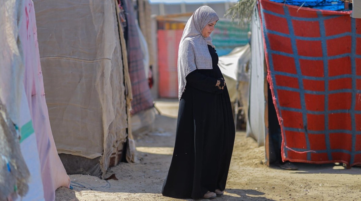 امرأة فلسطينية حامل