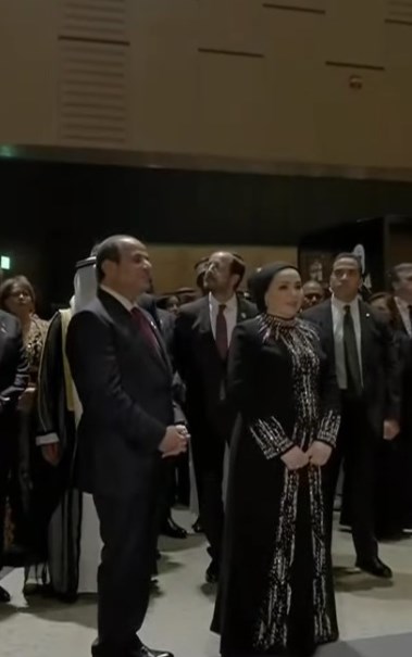 الرئيس السيسي يصطحب ضيوف احتفالية المتحف المصري الكبير في جولة