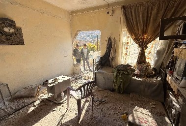  موقع عملية عسكرية إسرائيلية في قرية بيت جن جنوب سوريا