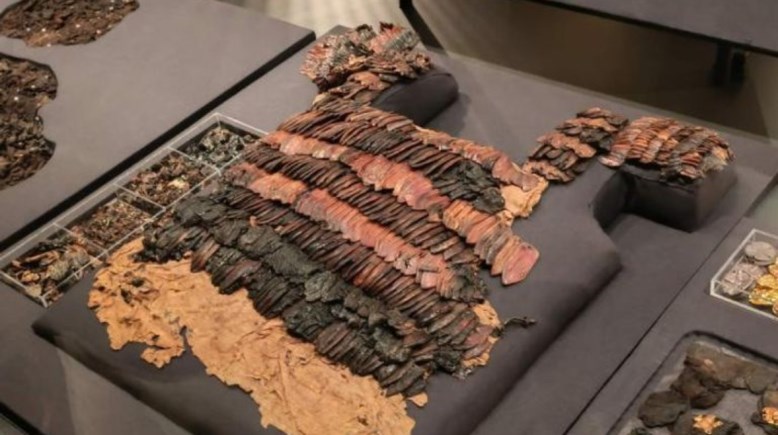 درع توت عنخ آمون الجلدي